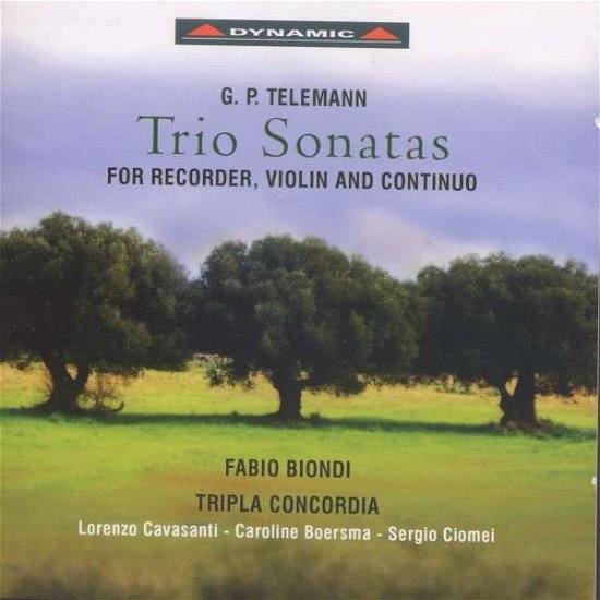 Cover for G.P. Telemann · Trio Sonatas for Recorder, Violin &amp; Concerto (CD) (2013)
