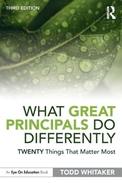 Cover for Todd Whitaker · What Great Principals Do Differently: Twenty Things That Matter Most (Taschenbuch) (2020)