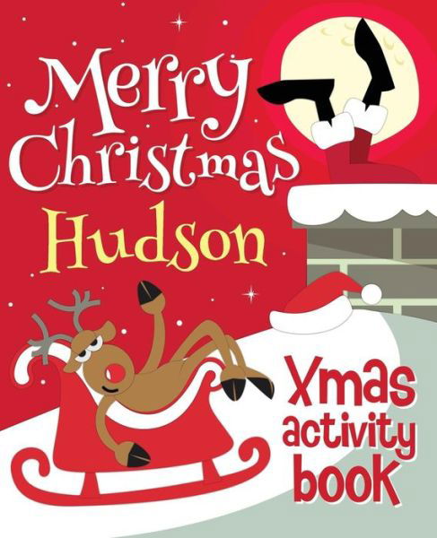 Cover for Xmasst · Merry Christmas Hudson - Xmas Activity Book (Paperback Book) (2017)