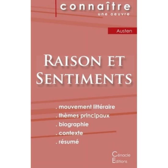 Cover for Jane Austen · Fiche de lecture Raison et Sentiments de Jane Austen (Analyse litteraire de reference et resume complet) (Paperback Book) (2022)