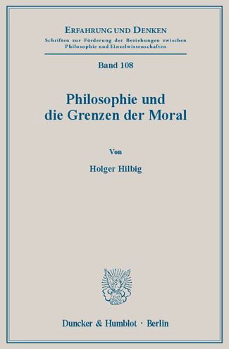 Philosophie und die Grenzen der - Hilbig - Livres -  - 9783428143672 - 2 septembre 2014