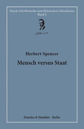 Cover for Spencer · Mensch versus Staat. (Book) (2019)