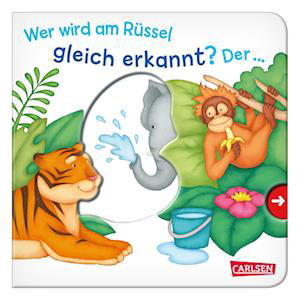 Cover for Sandra Grimm · Wer wird am Rüssel gleich erkannt? Der ... Elefant! - Großausgabe - ab 18 Monaten (Board book) (2019)