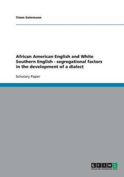 Cover for Gehrmann · African American English and W (Bok) (2013)