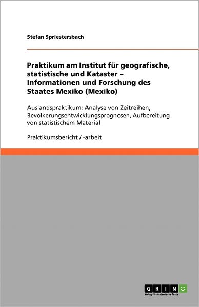 Cover for Spriestersbach · Praktikum am Institut fü (Buch) (2008)