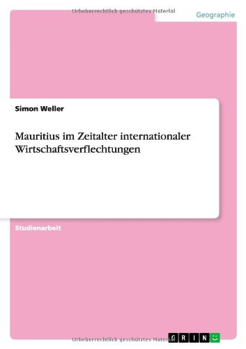 Cover for Weller · Mauritius im Zeitalter internati (Book) [German edition] (2011)