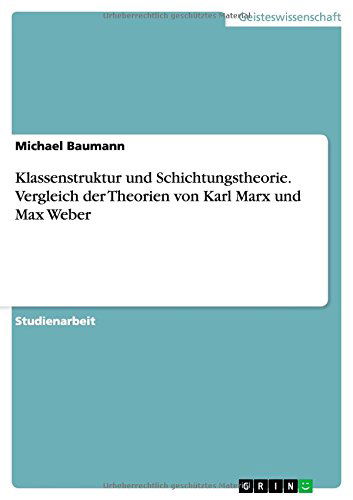 Cover for Baumann · Klassenstruktur und Schichtungs (Buch) [German edition] (2014)