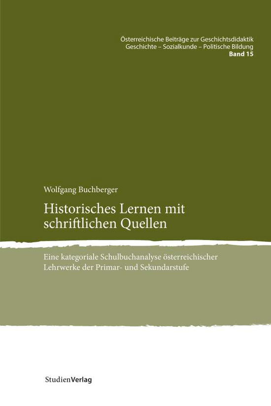 Cover for Buchberger · Historisches Lernen mit schr (Book)