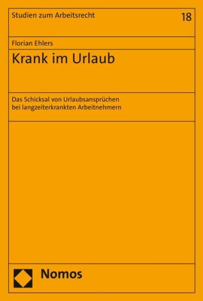Cover for Ehlers · Krank im Urlaub (Book) (2017)