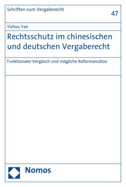 Cover for Yan · Rechtsschutz im chinesischen und de (Book) (2018)