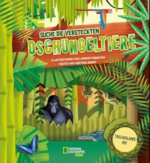 Taschenlampe an! Suche die versteckten Dschungeltiere - Cristina Banfi - Bøger - Edizioni White Star SrL - 9788863125672 - 27. oktober 2022