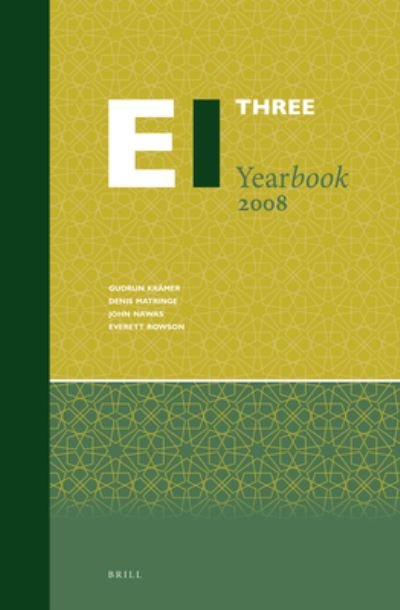 Cover for Gudrun Kramer · Encyclopaedia of Islam Three Yearbook 2008 (Hardcover Book) (2019)