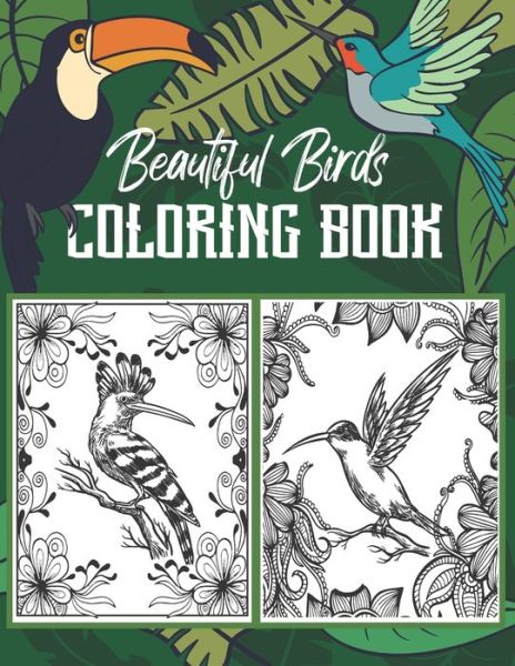 Cover for Barkoun Press · Beautiful Birds Coloring Book (Paperback Book) (2020)