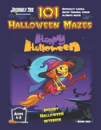 Halloween Maze Book for Kids Ages 4-8 - Sk - Bøger - Independently Published - 9798687094672 - 1. oktober 2020