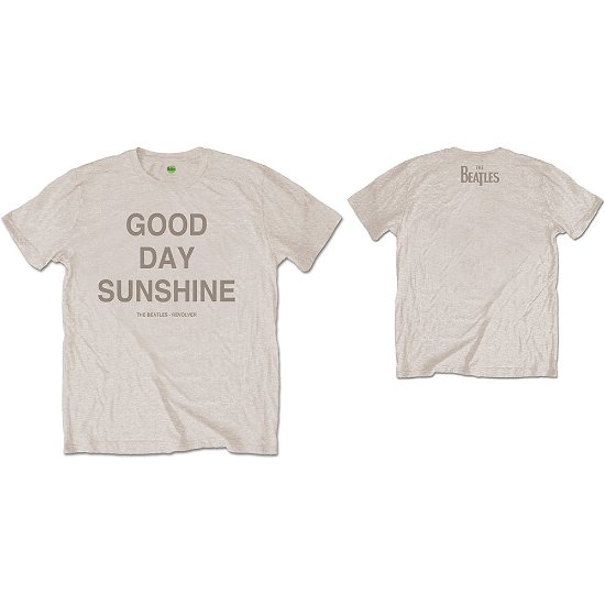 The Beatles Unisex T-Shirt: Good Day Sunshine (Back Print) - The Beatles - Produtos - Apple Corps - Apparel - 5056170617673 - 