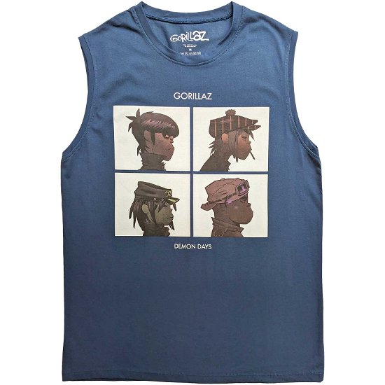 Gorillaz Unisex Tank T-Shirt: Demon Days - Gorillaz - Marchandise -  - 5056561080673 - 