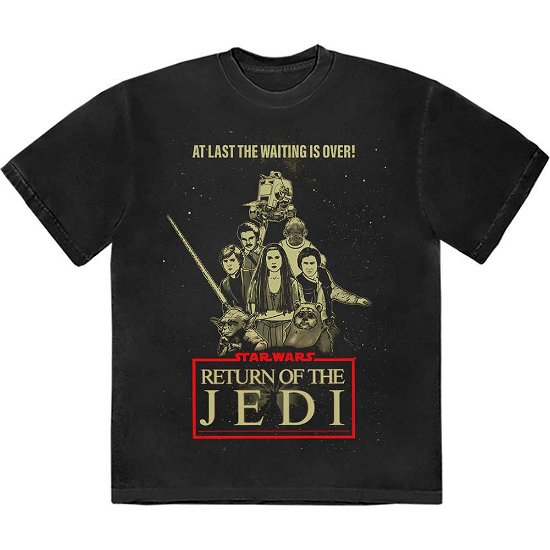 Star Wars Unisex T-Shirt: Return Of The Jedi Waiting Is Over - Star Wars - Merchandise -  - 5056737227673 - 