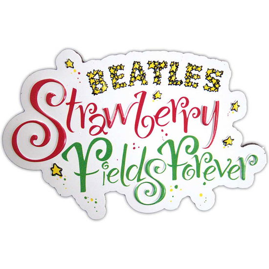 Cover for The Beatles · The Beatles Fridge Magnet: Strawberry Fields Forever Logo Embossed (Magnes)