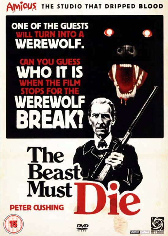 The Beast Must Die DVD - Movie - Movies - Studio Canal (Optimum) - 5060034578673 - June 25, 2007