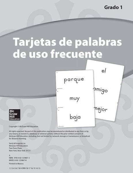 Cover for McGraw-Hill · Lectura Maravillas, Grade 1, High Frequency Word Cards (Bog) (2013)