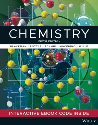 Cover for Blackman, Allan (University of Otago, New Zealand,) · Chemistry, 5th Edition (Paperback Book) (2022)