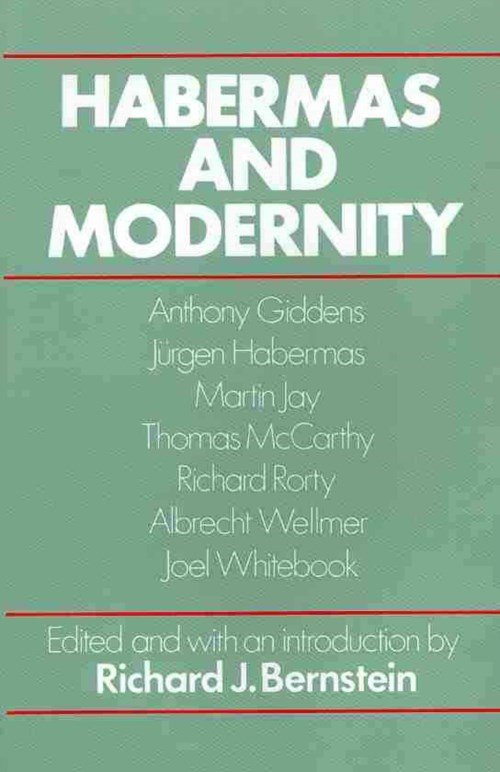 Cover for Bernstein, Richard J. (New School University, New York) · Habermas and Modernity (Paperback Book) (1985)