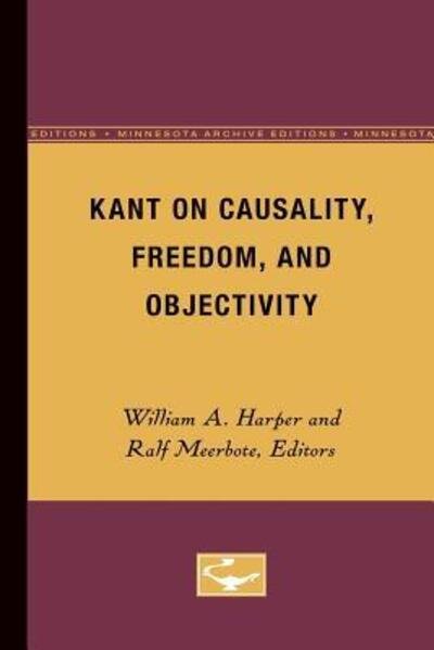 Cover for William L Harper · Kant on Causality, Freedom, and Objectivity (Paperback Book) (1984)