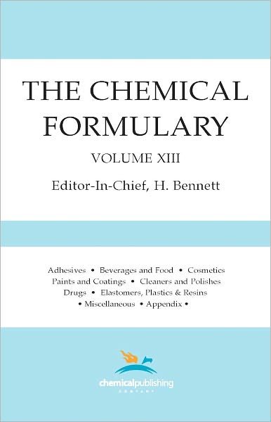 Cover for H Bennett · The Chemical Formulary, Volume 13: Volume 13 (Paperback Book) (1967)