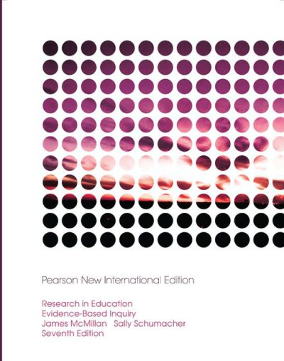 Cover for James McMillan · Research in Education: Evidence-Based Inquiry: Pearson New International Edition (Pocketbok) (2013)