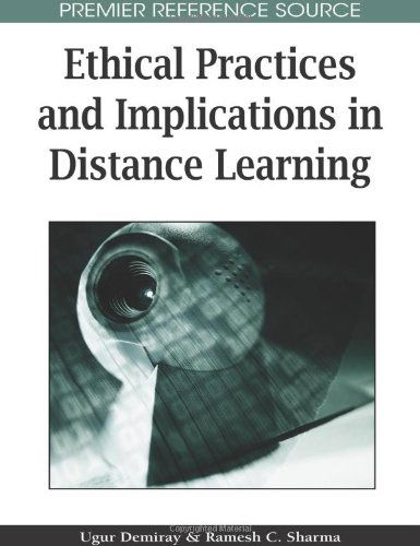 Cover for Ramesh C. Sharma · Ethical Practices and Implications in Distance Learning (Hardcover Book) (2008)