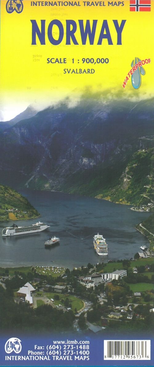 International Travel Maps: Norway - ITM Publications - Bøger - ITMB publishing - 9781771295673 - 10. april 2019