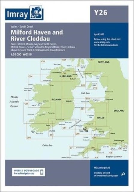 Cover for Imray · Imray Chart Y26: Milford Haven - Y Charts (Map) [New edition] (2023)
