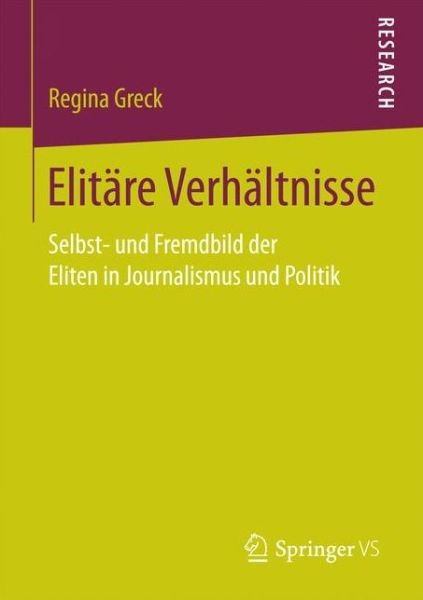 Cover for Greck · Elitäre Verhältnisse (Bok) (2016)