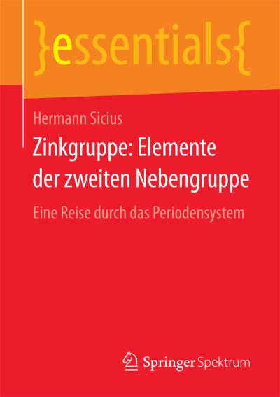 Cover for Sicius · Zinkgruppe: Elemente der zweiten (Book) (2017)