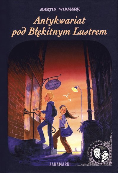Cover for Martin Widmark · David &amp; Larissa: Antikvariat Blå Spegeln (Polska) (Innbunden bok) (2014)