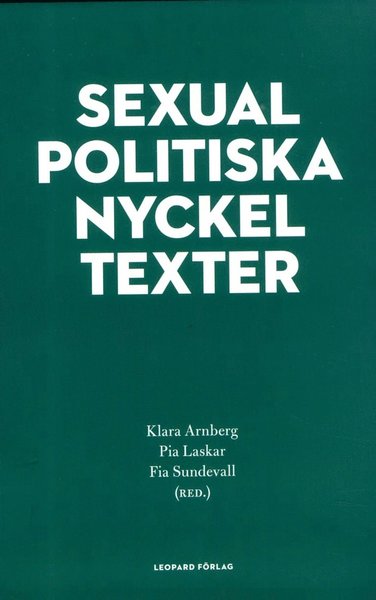 Cover for Niklas Lindblad · Sexualpolitiska nyckeltexter (Paperback Book) (2015)