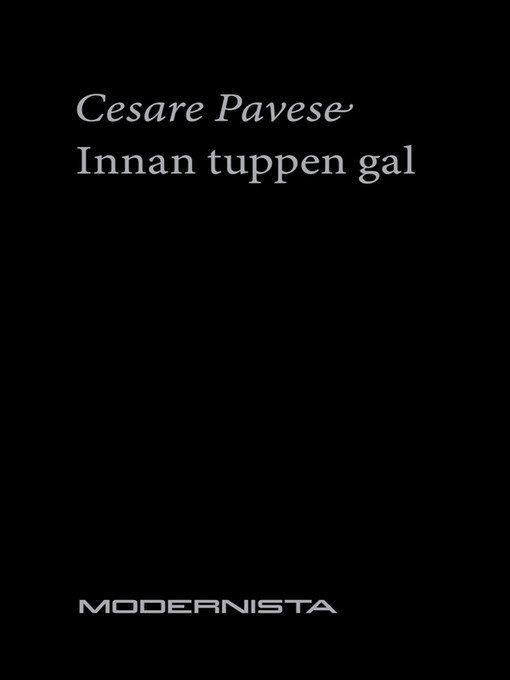 Cover for Cesare Pavese · Innan tuppen gal (ePUB) (2012)