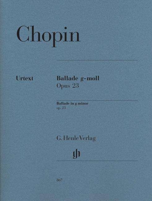 Ballade g-Moll op.23,Kl. (HN867) - Chopin - Bücher - SCHOTT & CO - 9790201808673 - 6. April 2018