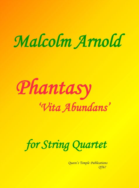 Cover for Phantasy 'Vita Abundans' (String Quartet) (Sheet music) (2023)