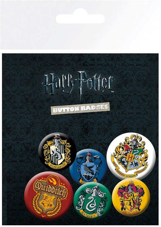 Harry Potter Crests Badge Pack - Harry Potter - Merchandise - HARRY POTTER - 5028486363674 - 