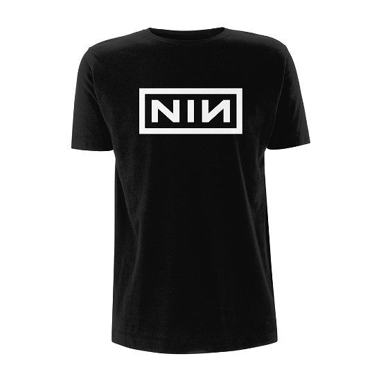 Cover for Nine Inch Nails · Classic White Logo (T-shirt) [size L] [Black edition] (2018)