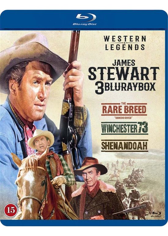 Cover for James Stewart · James Stewart Western Collection (3-bd) (Blu-ray) (2021)
