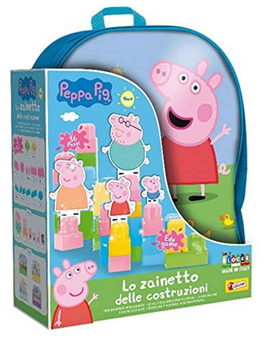 Rugzak Met 36 Educatieve Stappelblokken - Peppa Pig - Gadżety -  - 8008324082674 - 