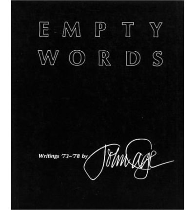 Cover for John Cage · Empty Words: Writings '73-'78 (Paperback Bog) (1979)