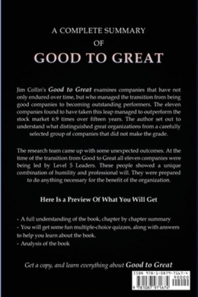 Cover for Fastdigest Summary · Summary of Good to Great (Paperback Book) (2021)