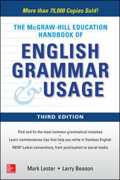 Cover for Mark Lester · McGraw-Hill Education Handbook of English Grammar &amp; Usage (Paperback Bog) (2018)