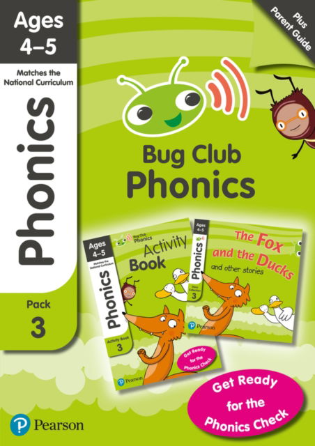 Bug Club Phonics Learn at Home Pack 3, Phonics Sets 7-9 for ages 4-5 (Six stories + Parent Guide + Activity Book) - BUG CLUB - Rhona Johnston - Books - Pearson Education Limited - 9781292377674 - January 14, 2021