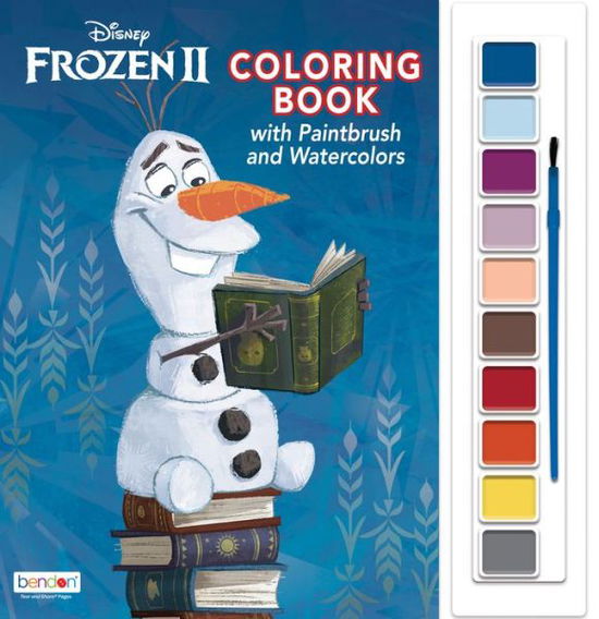 D Frozen 2 Oversized Coloring Book with Paint Brush and Watercolors - Bendon - Książki - Bendon, Inc. - 9781505077674 - 3 października 2018