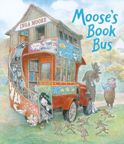 Cover for Inga Moore · Moose's Book Bus (Hardcover bog) (2021)