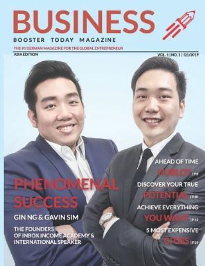 Cover for Baumgaertner-Bartsch Sue Baumgaertner-Bartsch · BUSINESS BOOSTER TODAY MAGAZINE - Asia Q1/2019: ASIA EDITION - 2019 (Paperback Bog) (2019)